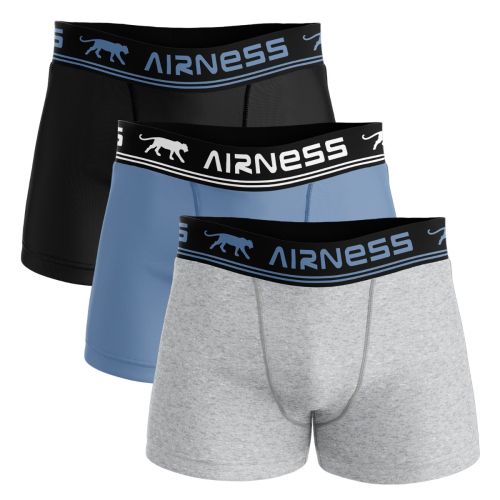 LOT DE 3 BOXERS  BLUE & BLACK