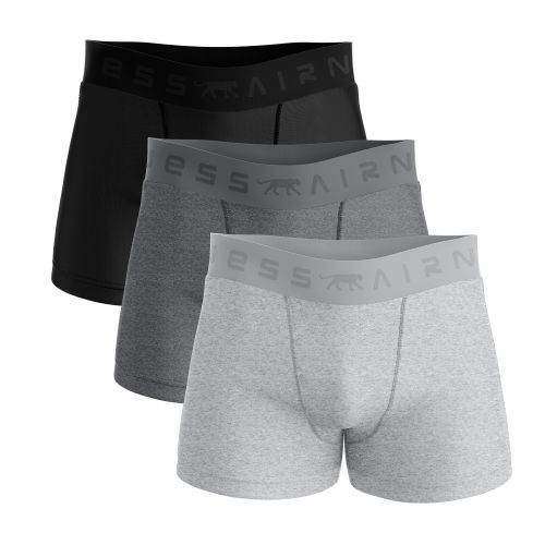 LOT DE 3 BOXERS PREDATOR NOIR GRIS