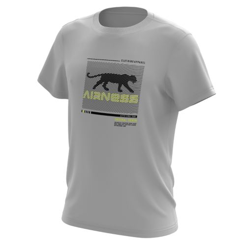 TEE SHIRT EMPREINTE GRIS